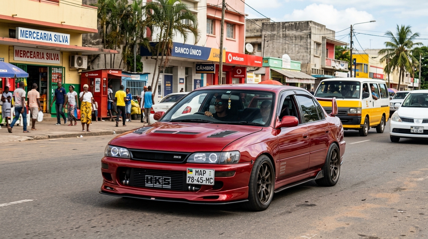 Toyota Corolla Crystal Light: O Carro Que Conquista as Ruas de Moçambique Dia Após Dia