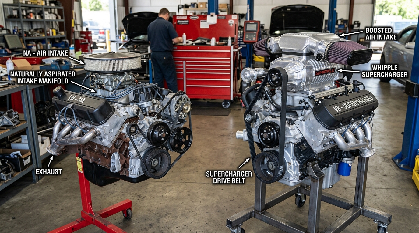 Motor Aspirado ou Supercharger: Qual é a Melhor Escolha?